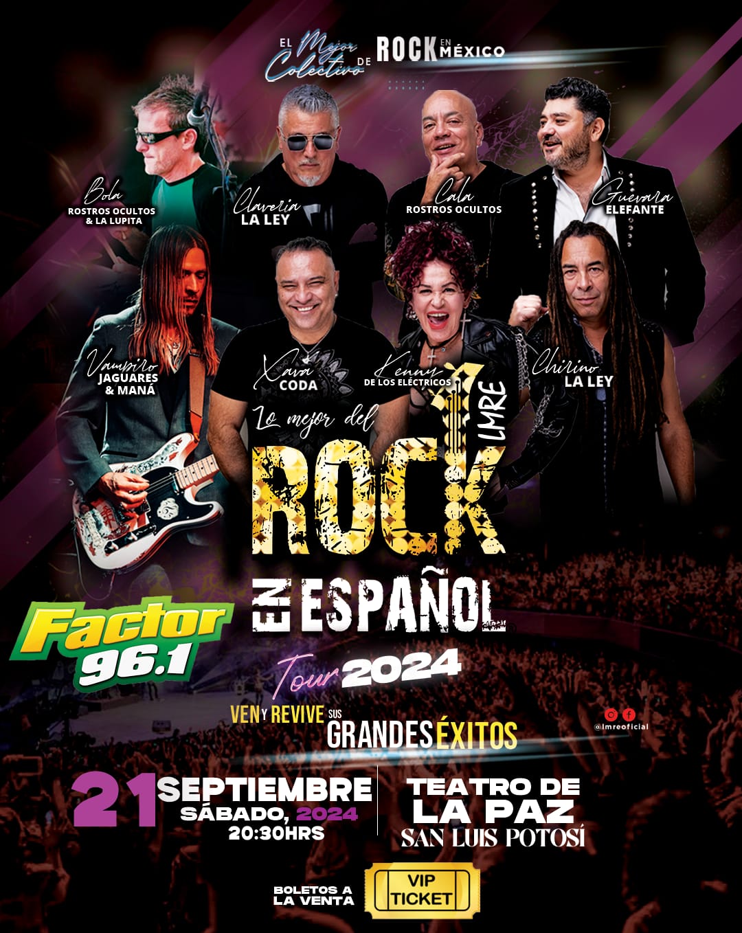 Llega lo mejor del rock en español a San Luis Potosí