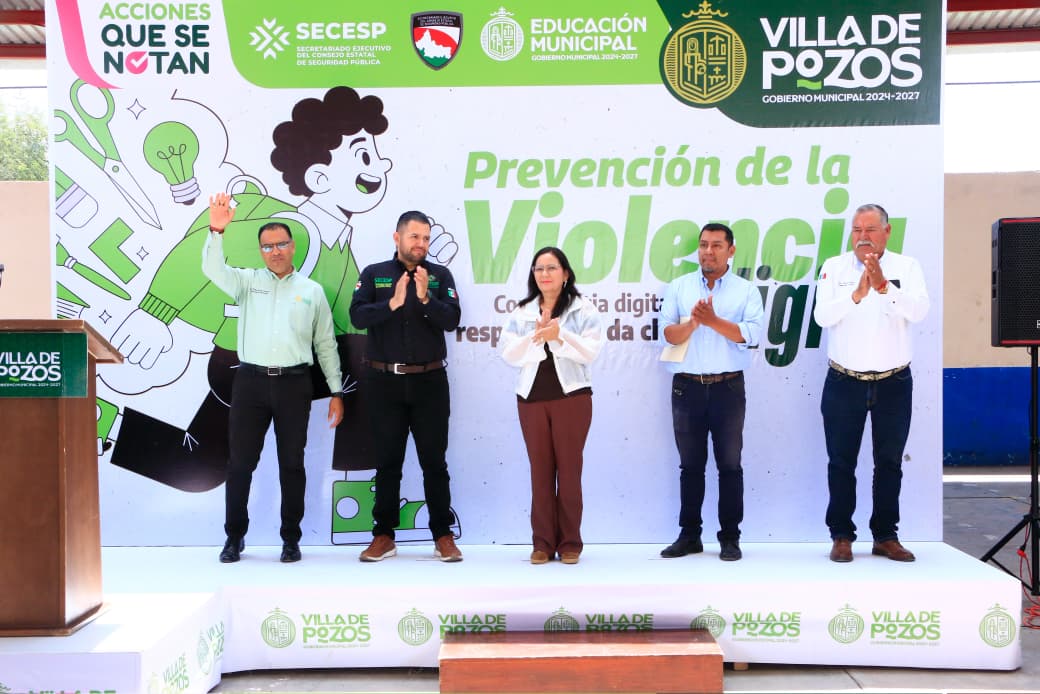 Fomentan entornos seguros digitales para la niñez en Pozos