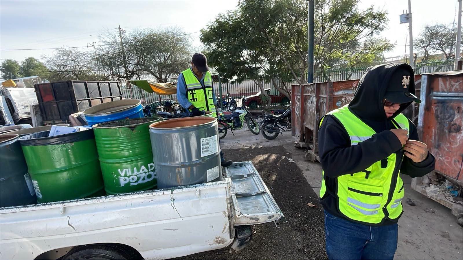 Retiran 15 toneladas de residuos tras festejos patrios en Villa de Pozos