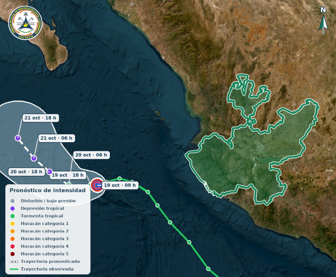 Trudy se debilita a tormenta tropical y se aleja de Jalisco